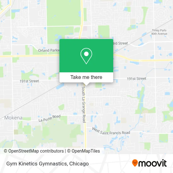 Gym Kinetics Gymnastics map