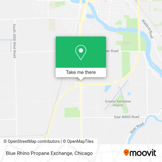 Blue Rhino Propane Exchange map