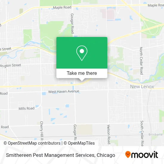 Smithereen Pest Management Services map