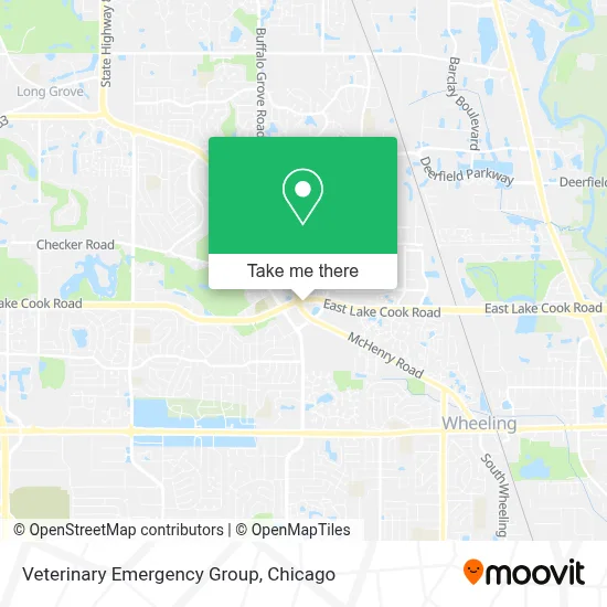 Veterinary Emergency Group map