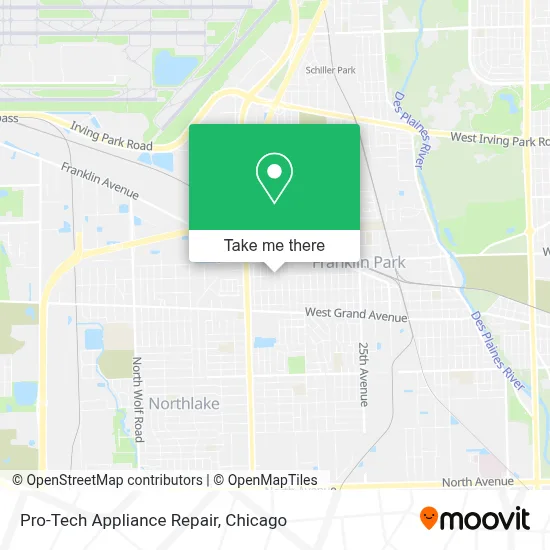 Pro-Tech Appliance Repair map