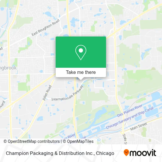 Champion Packaging & Distribution Inc. map