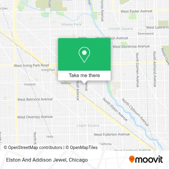 Elston And Addison Jewel map