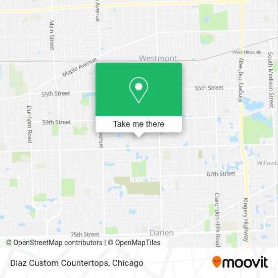 Diaz Custom Countertops map