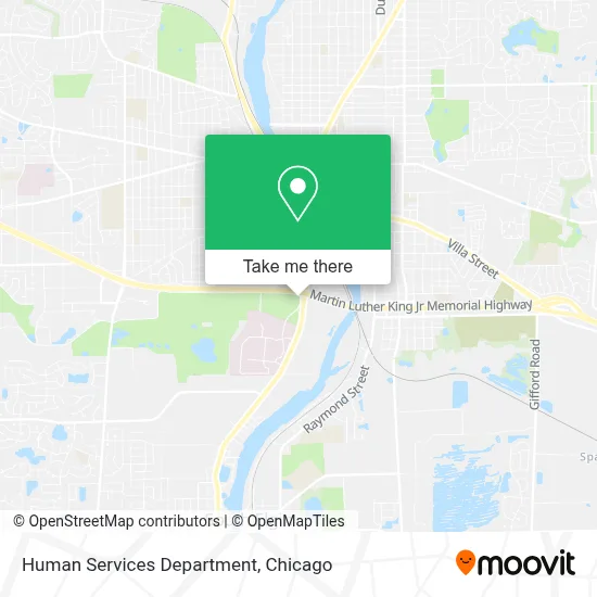 Human Services Department map