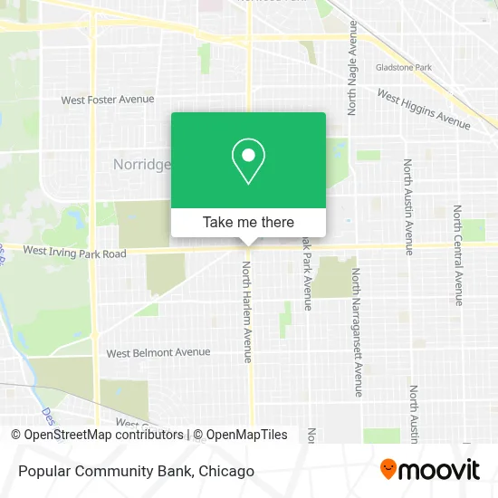 Popular Community Bank map