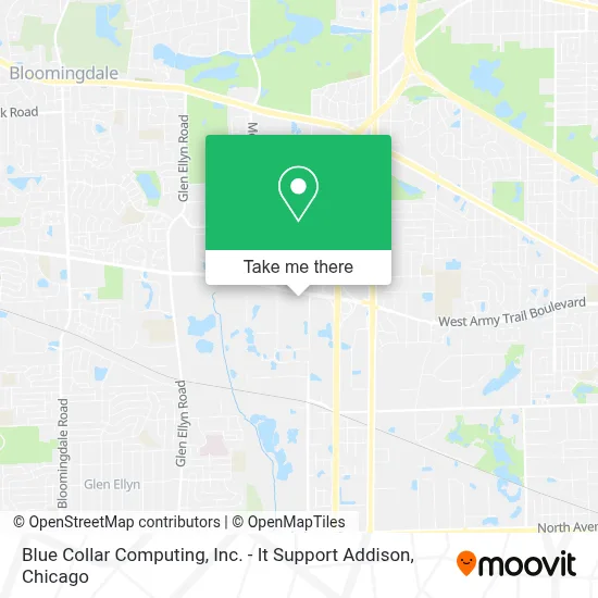 Blue Collar Computing, Inc. - It Support Addison map