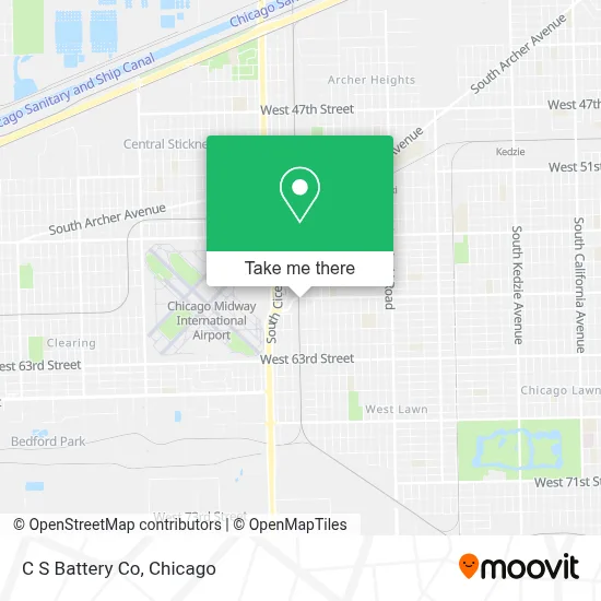 C S Battery Co map