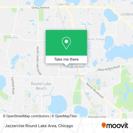 Jazzercise Round Lake Area map