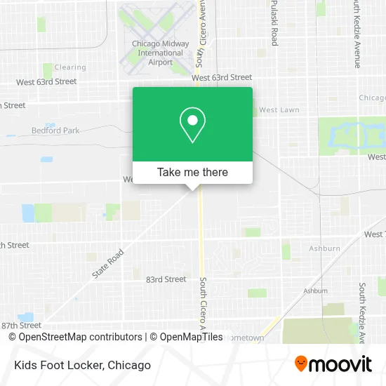Kids Foot Locker map