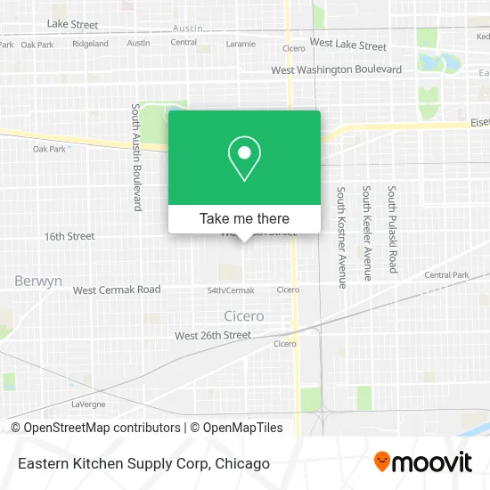 Eastern Kitchen Supply Corp map