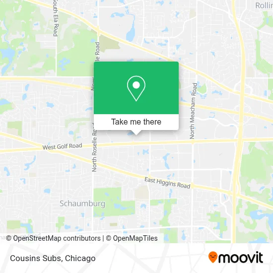 Cousins Subs map
