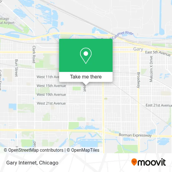 Gary Internet map