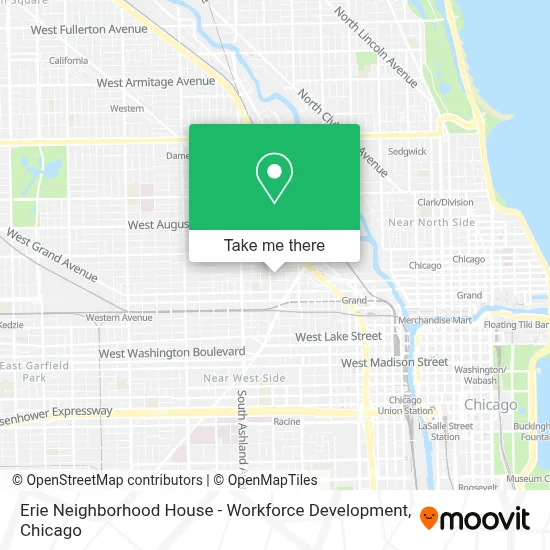 Erie Neighborhood House - Workforce Development map
