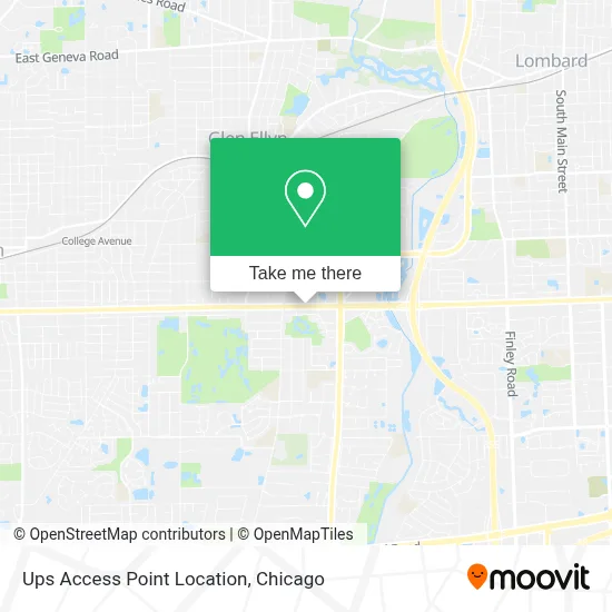 Ups Access Point Location map
