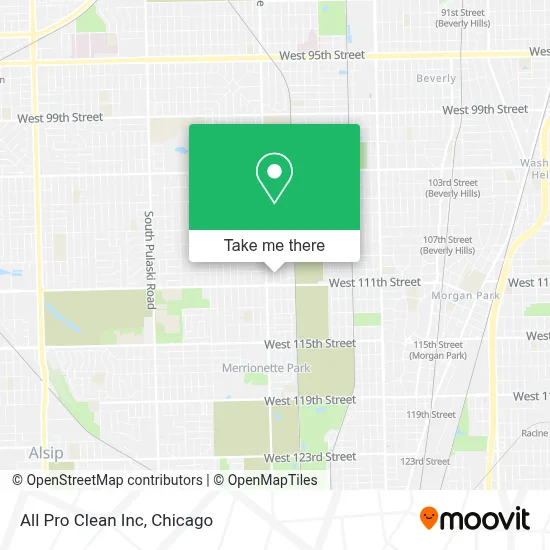 All Pro Clean Inc map