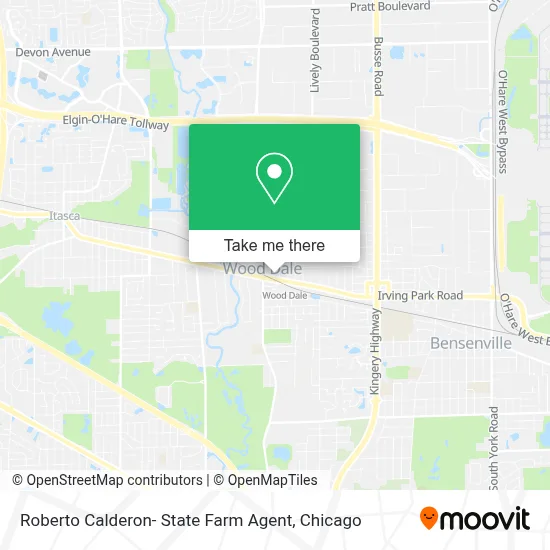 Roberto Calderon- State Farm Agent map