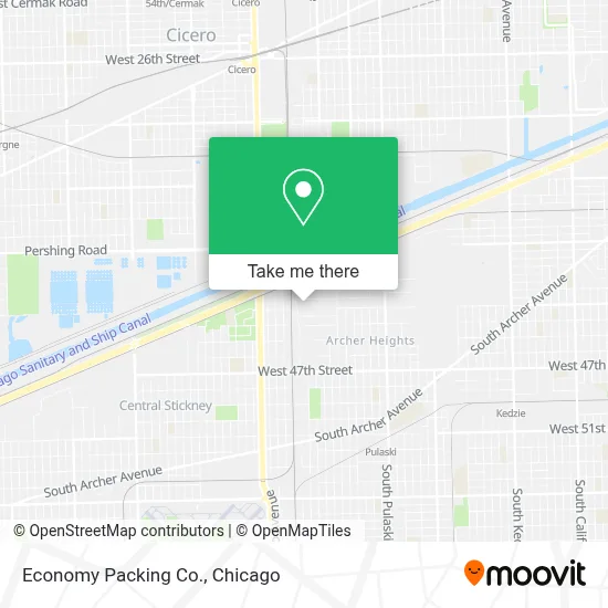 Economy Packing Co. map
