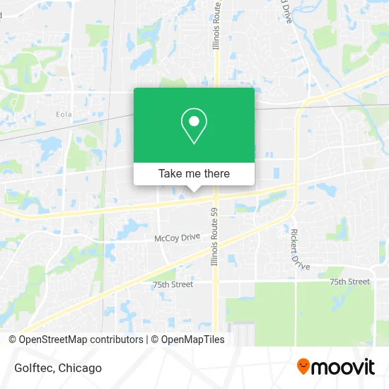 Golftec map