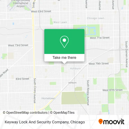 Keyway Lock And Security Company map