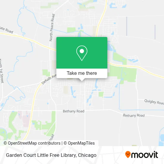 Garden Court Little Free Library map