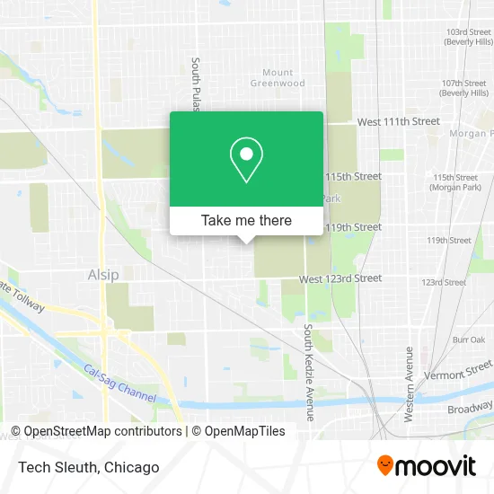 Tech Sleuth map