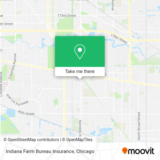 Indiana Farm Bureau Insurance map