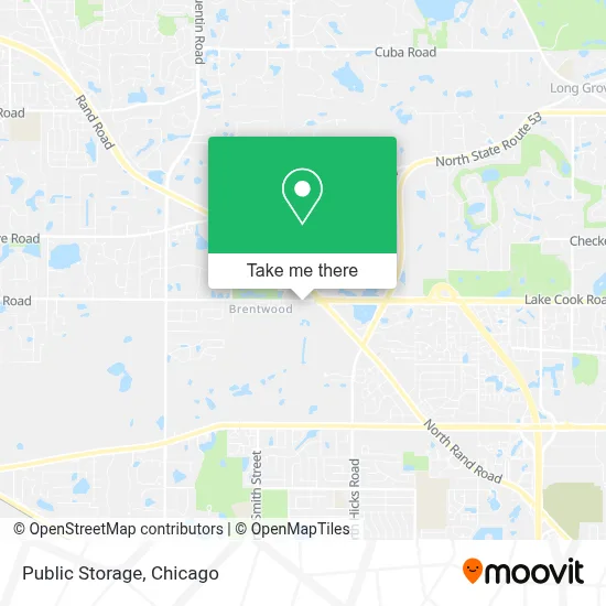 Public Storage map