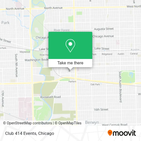 Club 414 Events map