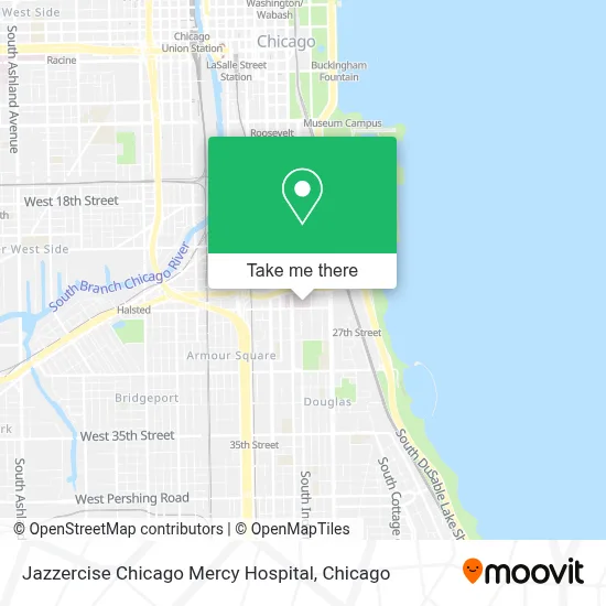 Jazzercise Chicago Mercy Hospital map