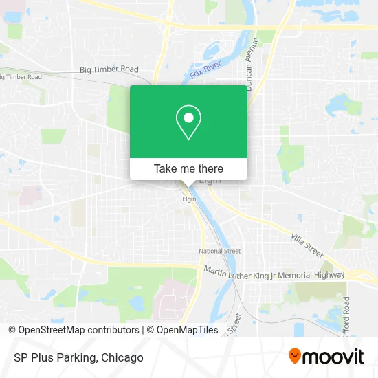 SP Plus Parking map