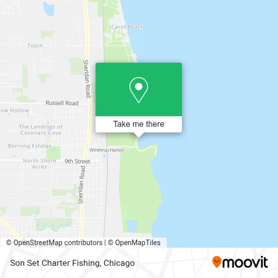 Son Set Charter Fishing map