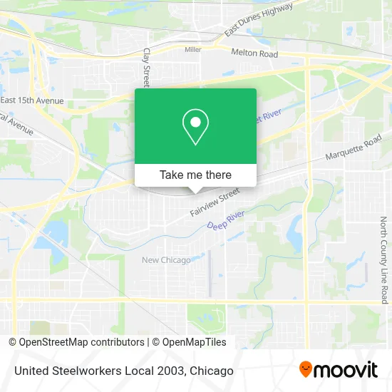 United Steelworkers Local 2003 map