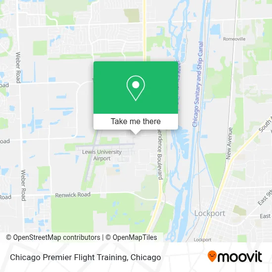 Chicago Premier Flight Training map