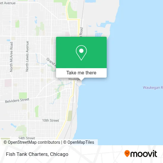 Fish Tank Charters map