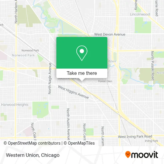 Western Union map