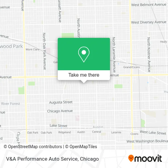 V&A Performance Auto Service map