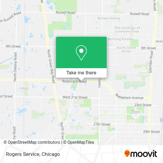 Rogers Service map