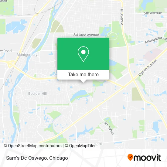 Sam's Dc Oswego map