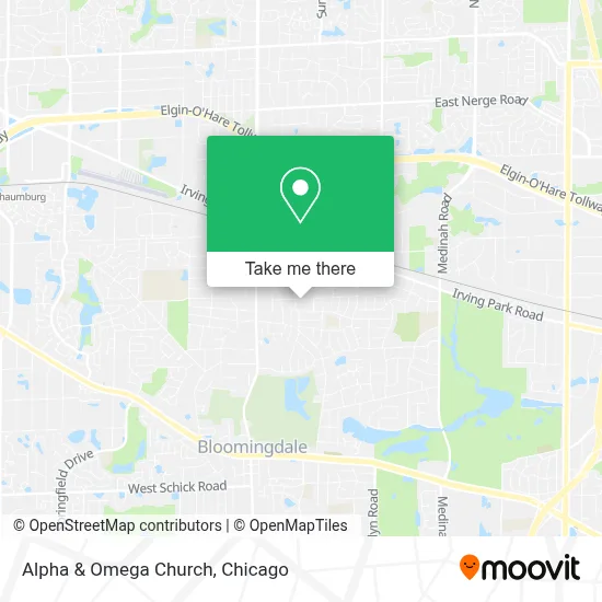Alpha & Omega Church map