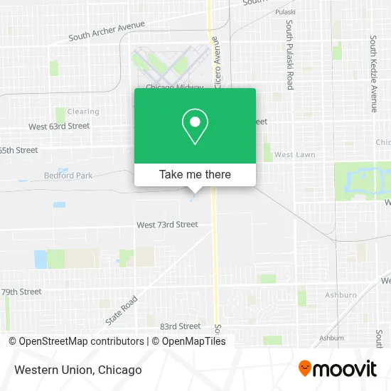 Western Union map