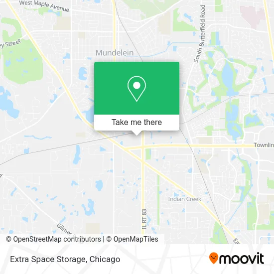 Extra Space Storage map