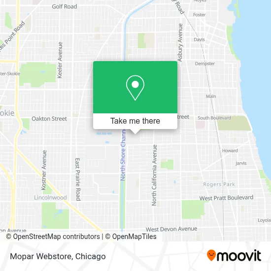 Mopar Webstore map