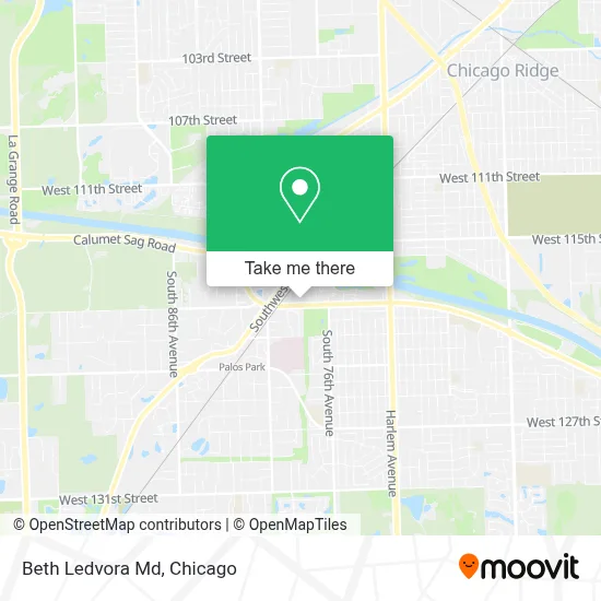 Beth Ledvora Md map