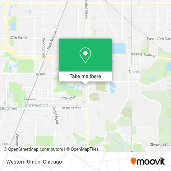 Western Union map