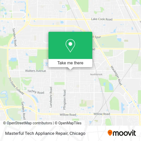 Masterful Tech Appliance Repair map