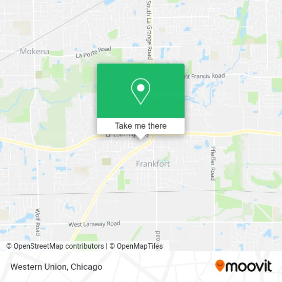 Western Union map