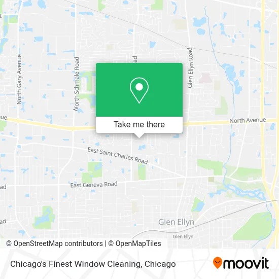 Chicago's Finest Window Cleaning map
