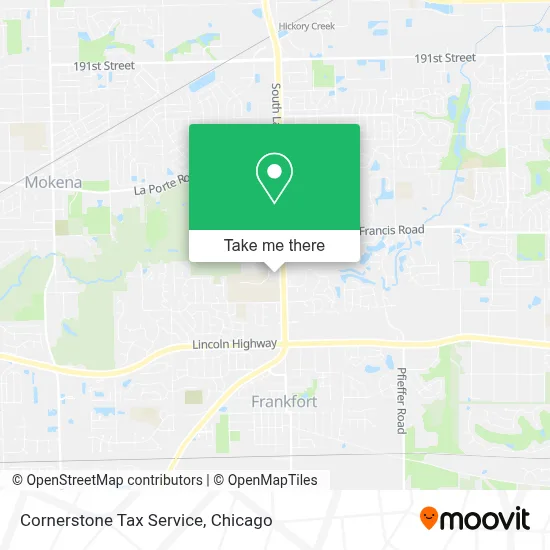 Cornerstone Tax Service map
