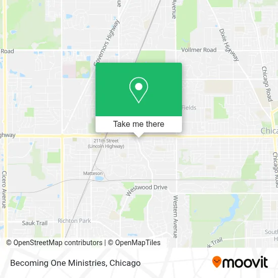 Becoming  One Ministries map